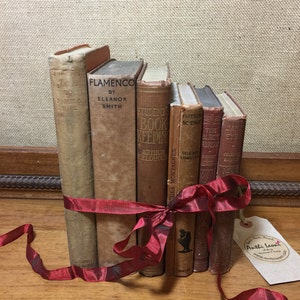 Rustic Book Decor | Rustic Home Decor | BROWN Vintage Books | Rustic Decor Ideas | Old Books Decor | Shelf Staging | Custom Sourced Books