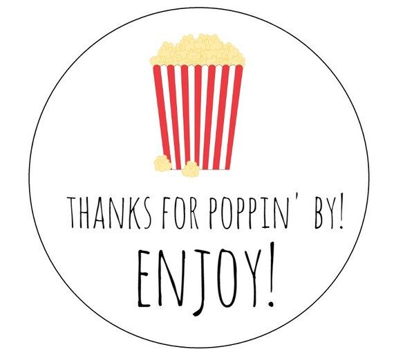 Hop on pop popcorn labels