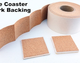 25 Cork Backing With Adhesive For Tile Coasters - 25 pieces - SPECIAL SALE