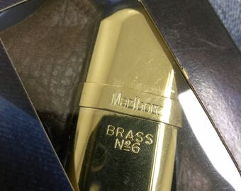 New in Original Unopened Package- Vintage Marlboro No. 6 Brass Slip Lighter