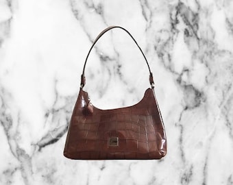 90s Dooney & Burke Hobo Leather Handbag
