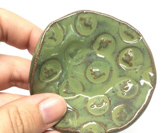 Dinosaur Spoon Rest Spoon Holder Ceramic Spoon Rest Pottery Kitchen Green Tea Bag Holder Ring Dish Stoneware Hostess Gift Fathers Day Gift
