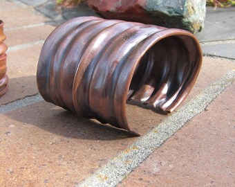 OOAK Fold Formed Copper Cuff