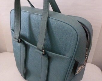 Vintage Samsonite Carry-On Luggage Overnight Suitcase Silhouette Bag Blue