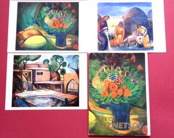 Pavel Kuznetsov. Set of Large 16 Vintage Postcards, Leningrad 1980