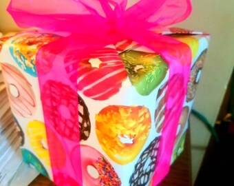 Gift Wrap for Felt Donut Garland