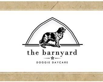 Custom Logo Design - PreDesigned Logo PreMade Logo - Vector Logo Design - OOAK Logo - the BARNYARD Logo Design - Brand Design - Dog Logo