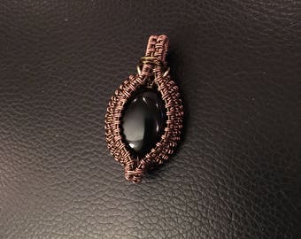 Jet wrapped in oxidized copper wire