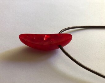 Handcrafted canoe necklace