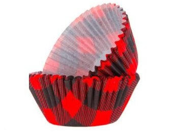 Buffalo Plaid Cupcake Liners / Lumberjack party/ Lumberjack / woodland party/ lumber party/ buffalo cups