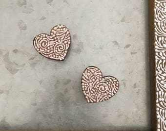 Pair of Mini Heart Magnets