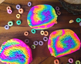Fruity loops Scented Solid Bubble Bath Natural Bubble Bar Vegan- Mother's Day Gift