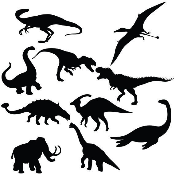 Download Dinosaur svg silhouette pack dinosaurus clipart digital
