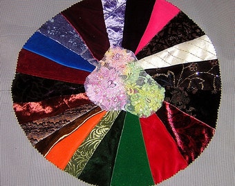 20 PCS Velvets, Velveteens , Burnt out velvets for Crazy Quilts, Art Quilts & Art projects
