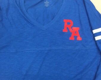 Customizable varsitee slub tee