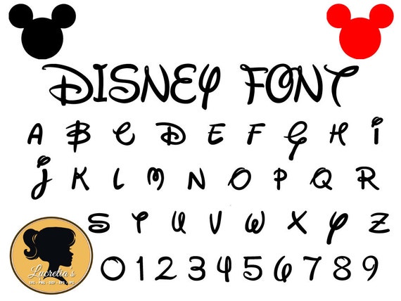 Download Disney lettertype Svg Instant Download Disney gesneden