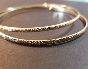 Gold Bangle Earrings