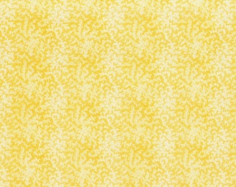 Tissu coton patchwork marbré jaune d'or et blanc 2 tons