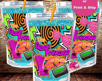 Fresh Princess Capri Sun, juice pouch, Fresh Princess shower, Fresh Princess birthday favor-DIGITAL FILE ONLY