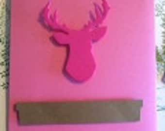 Pink Deer Head Treat Bags (12)