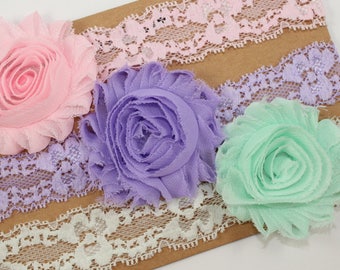 Lace Headband Set, Lace Headbands Baby, Lace Headbands Women, Rustic Headbands, Baby Girl Headbands, Newborn Headbands