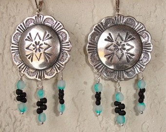 EARRINGS - Boucles d'oreilles Art Déco et mini-perles