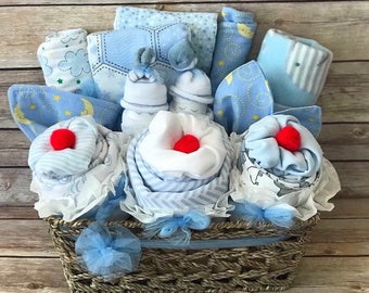 Baby boy gift basket | Etsy