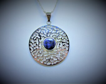 Lapis Sterling Silver Pendant