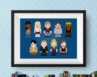 True Blood Cross Stitch Pattern | TV Show Cross Stitch Chart | Vampire Cross Stitch | TV Cast Cross Stitch | Sookie Stackhouse | Anna Paquin