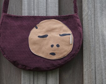 Funky schoulder bag 'Ziyana' in purple color