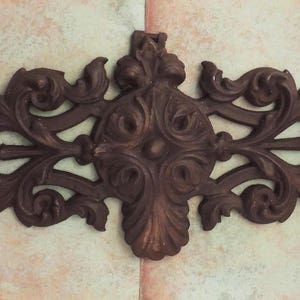 Decorative French Iron Fragment, Architectural Iron Fragment, Iron French Fragment, French Architectural Salvage, French Cast Iron fragment