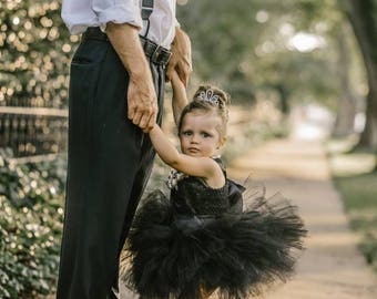 Breakfast at Tiffany's Tutu Dress- Audrey Hepburn Costume- Audrey Hepburn Dress- Black Dress