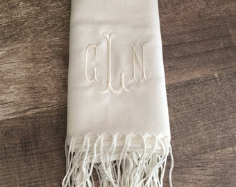 Monogrammed Pashmina Scarf