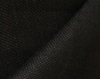 Bamboo Flax Linen - Black