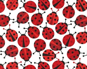 Robert Kaufman - Urban Zoologie Ladybird patchwork quilting fabric
