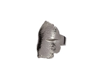 Sterling Silver Gingko Leaf Ring