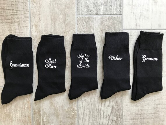 Groom socks groomsmen socks personalised socks groom usher