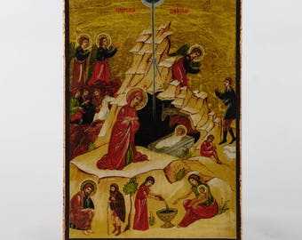 Christian Icon Nativity, catholic icons and orthodox icons