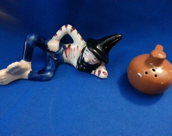Moonshine and Hillbilly Salt and Pepper Shakers-VINTAGE