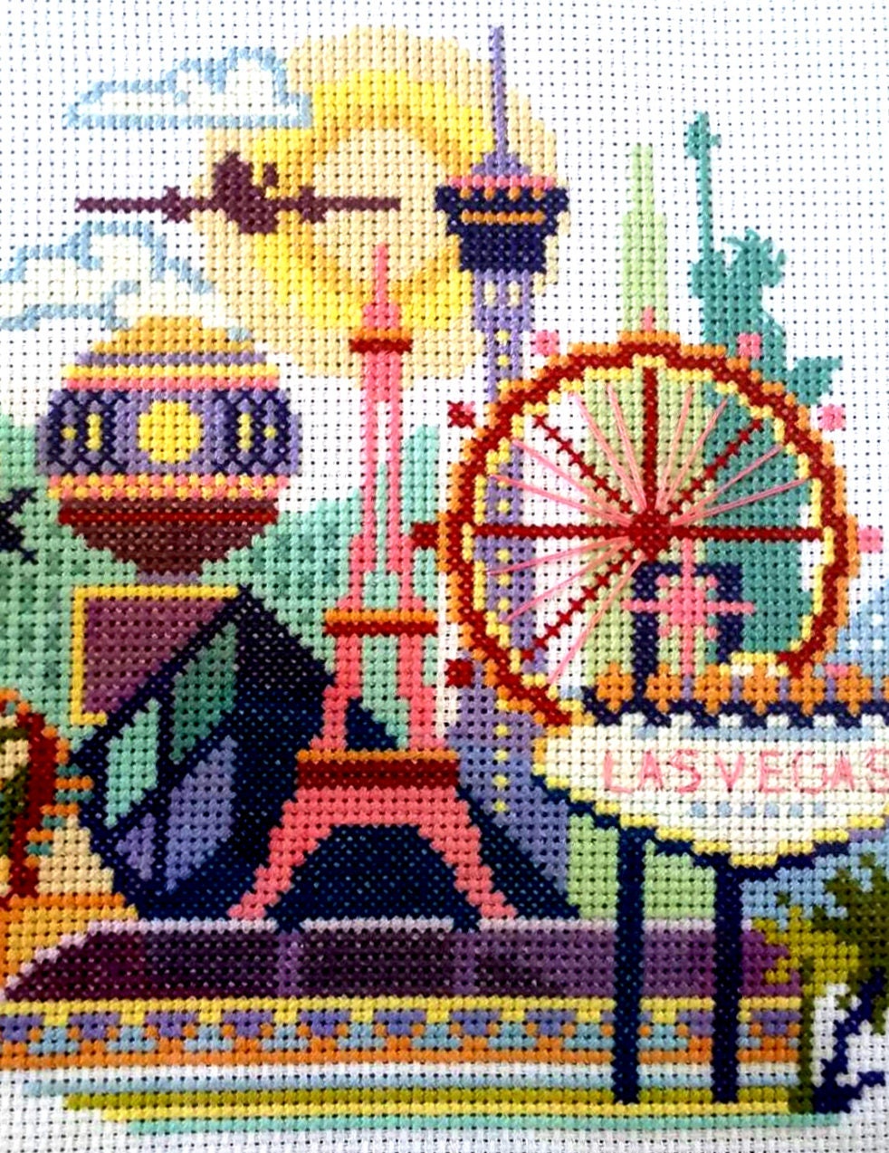 Las Vegas Cross Stitch Pattern for Instant Download *P072 Easy Cross