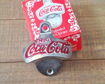 Coca Cola Bottle Opener, Old Fashioned Bottle Opener, Coke Paraphernalia, Coke Collector, Bottle Opener, Man Cave