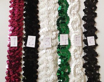 Sequin Trim, 1" & 1-1/2"