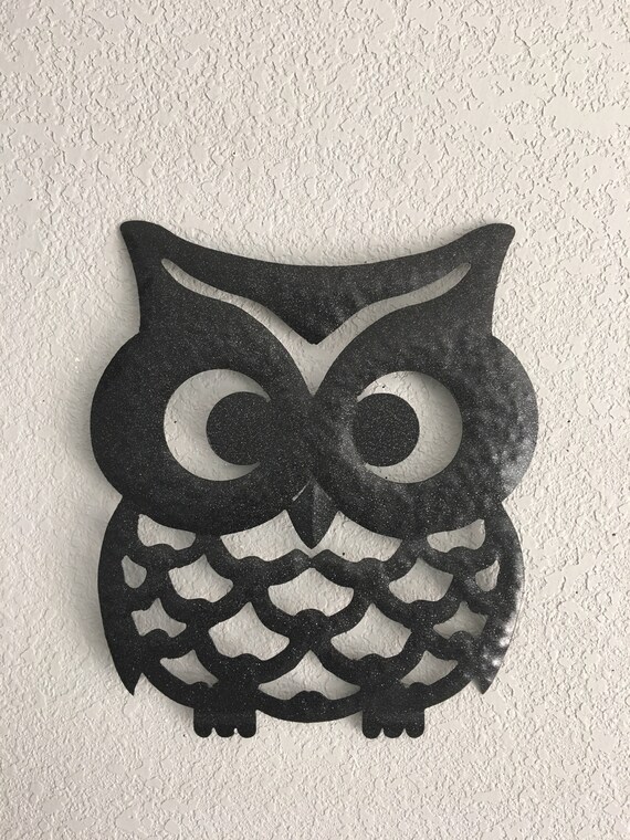 Wise Ol Owl Wall Decor Metal Art Hanging