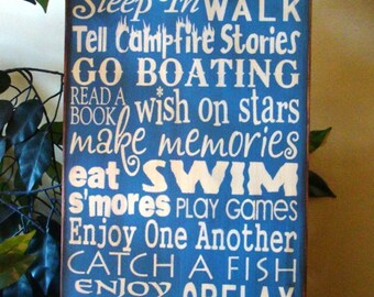 River Rules Subway/Typography Word Art Sign