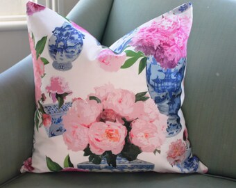 Ginger Jars and Roses Cushion Pillow Cover