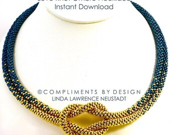 PATTERN KUMIHIMO NECKLACE Ombre Love Knot Pdf Digital File