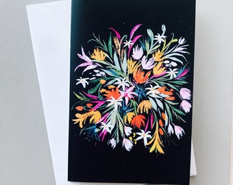 Flower Burst Greeting Card
