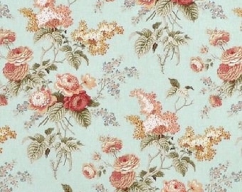 Waverly Fabric Emma's Garden color Mist Fabric Printed Decorative