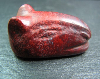 A Gandhara amulet / carving in jasper circa 1800's. FREE SHIPPING.