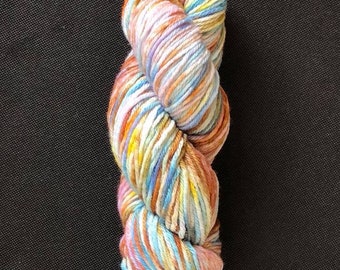 hand painted 100% merino machine washable worsted yarn - impressionism